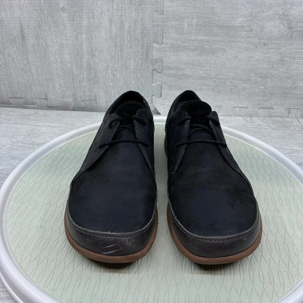 Chaco Montrose Lace Shoes Mens 13 Black Leather Casual Oxford J105689